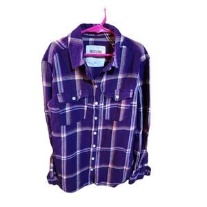 Mossimo Supply Co. Purple Flannel Top